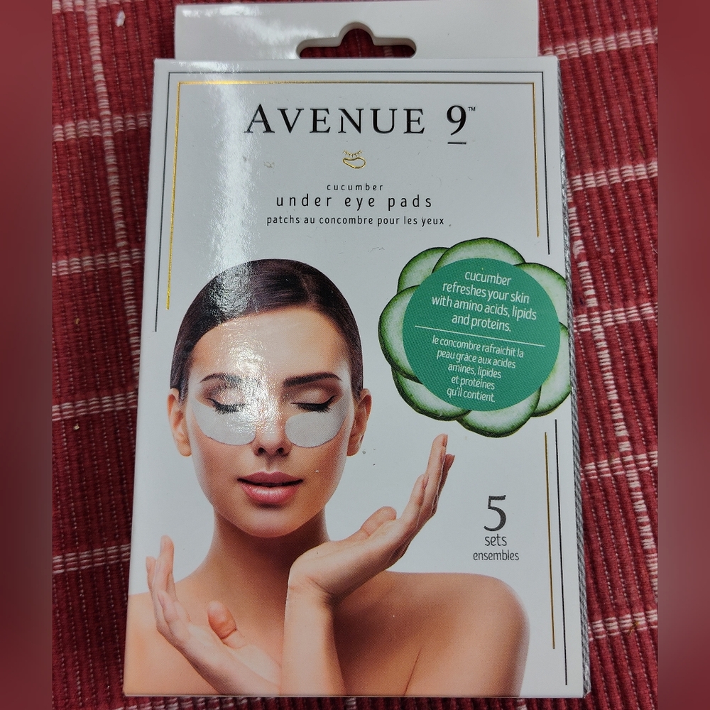 NEW!! Avenue 9 Cucumber Under Eye Pads (5 Sets)